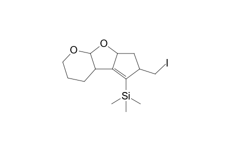 2-Iodomethyl-3-trimethylsilyl-1,2,3b,4,5,6,7a,8a-octahydro-7,8-dioxacyclopenta[a]indene