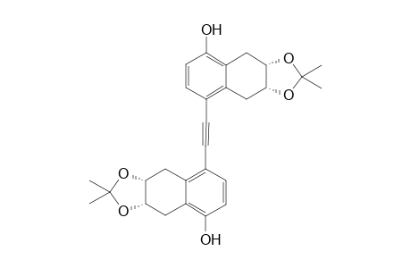 (3aS,9aR)-8-[2-[(3aS,9aR)-2,2-dimethyl-5-oxidanyl-3a,4,9,9a-tetrahydrobenzo[f][1,3]benzodioxol-8-yl]ethynyl]-2,2-dimethyl-3a,4,9,9a-tetrahydrobenzo[f][1,3]benzodioxol-5-ol