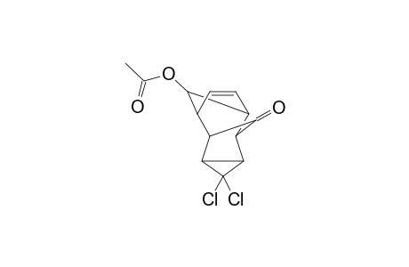 Tetracyclo[4.3.1.1(2,5).0(7,9)]undec-3-en-10-one, 11-(acetyloxy)-8,8-dichloro-, stereoisomer