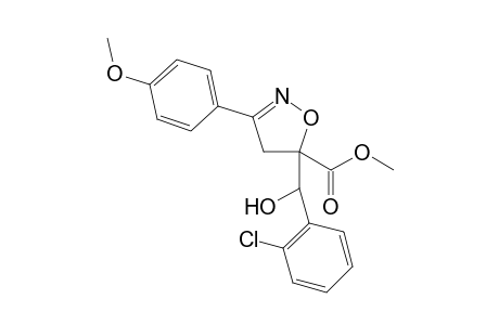 5-[(2-Chloro-phenyl)-hydroxy-methyl]-3-(4-methoxy-phenyl)-4,5-dihydro-isoxazole-5-carboxylic acid methyl ester