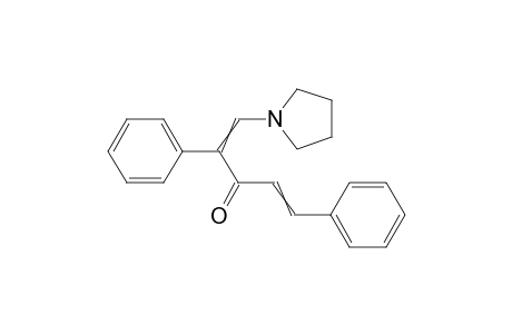 2,5-Diphenyl-1-pyrrolidino-1,4-pentadien-3-one