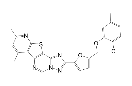 2-{5-[(2-chloro-5-methylphenoxy)methyl]-2-furyl}-7,9-dimethylpyrido[3',2':4,5]thieno[2,3-e][1,2,4]triazolo[1,5-c]pyrimidine