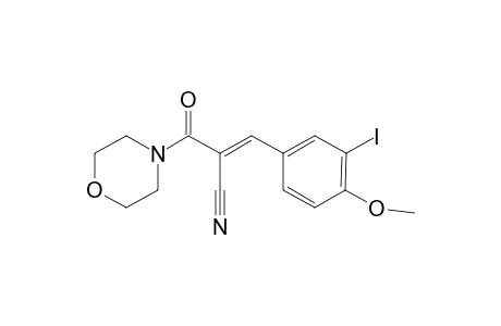 (2E)-3-(3-Iodo-4-methoxyphenyl)-2-(4-morpholinylcarbonyl)-2-propenenitrile