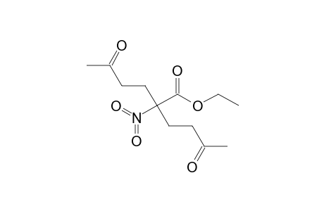 2-Nitro-5-oxo-2-(3-oxobutyl)hexanoic acid ethyl ester