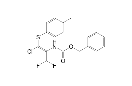 2-[(Benzyloxycarbonyl)amino]-1-chloro-1-[(p-tolyl)thio]-3,3-difluoropropene
