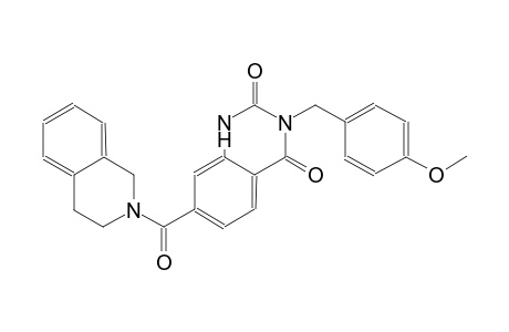 7-(3,4-dihydro-2(1H)-isoquinolinylcarbonyl)-3-(4-methoxybenzyl)-2,4(1H,3H)-quinazolinedione