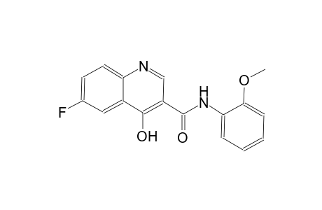 3-quinolinecarboxamide, 6-fluoro-4-hydroxy-N-(2-methoxyphenyl)-