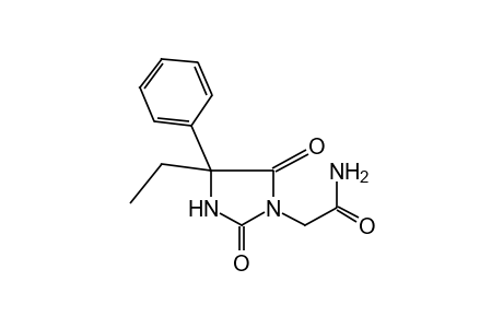 2,5-DIOXO-4-ETHYL-4-PHENYL-1-IMIDAZOLIDINEACETAMIDE