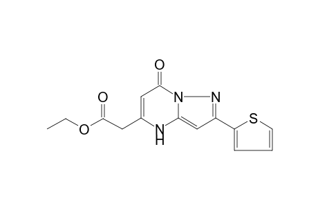 Pyrazolo[1,5-a]pyrimidin-5-acetic acid, 4,7-dihydro-7-oxo-2-(thiophen-2-yl)-, ethyl ester