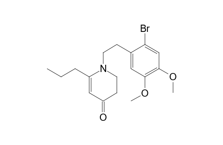 N-[2-(2-Bromo-4,5-dimethoxyphenyl)ethyl]-2,3-didehydro-4-oxo-6-propylpiperidine