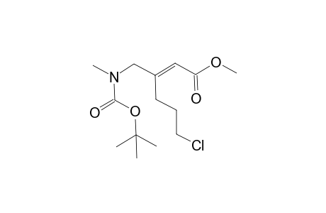 (E)-Methyl 3-[(1,1-Dimethylethocycarbonyl)methylamino]methyl]-6-chloro-2-hexenoate