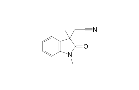 2-(2-keto-1,3-dimethyl-indolin-3-yl)acetonitrile