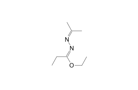 Ethyl ester of (E)-N-(1-methylethylidene)propanehydrazonic acid
