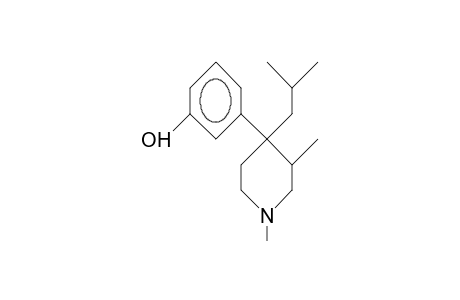 trans-4-(3-Hydroxy-phenyl)-4-isobutyl-1,3-dimethyl-piperidine
