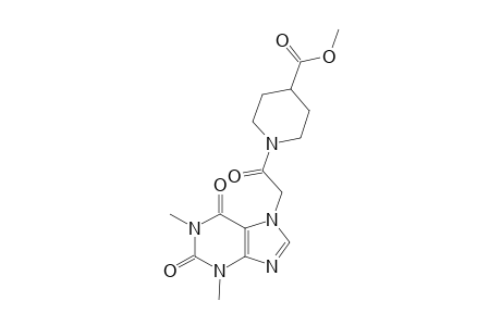 methyl 1-[(1,3-dimethyl-2,6-dioxo-1,2,3,6-tetrahydro-7H-purin-7-yl)acetyl]-4-piperidinecarboxylate