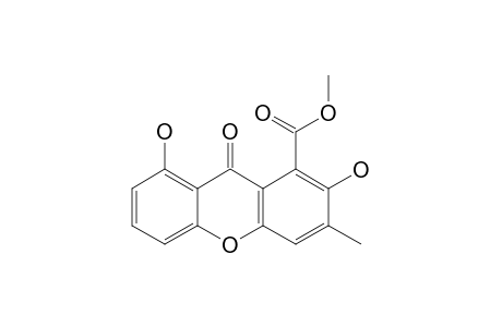 2,8-DIHYDROXY-3-METHYL-9-OXOXANTHENE-1-CARBOXYLIC_ACID_METHYLESTER