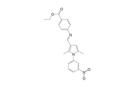Ethyl 4-(((E)-[2,5-dimethyl-1-(3-nitrophenyl)-1H-pyrrol-3-yl]methylidene)amino)benzoate