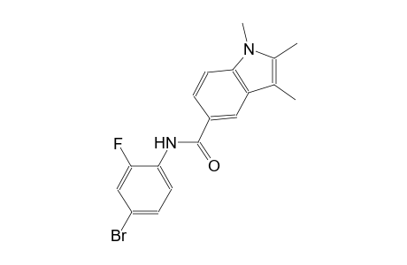 N-(4-bromo-2-fluorophenyl)-1,2,3-trimethyl-1H-indole-5-carboxamide
