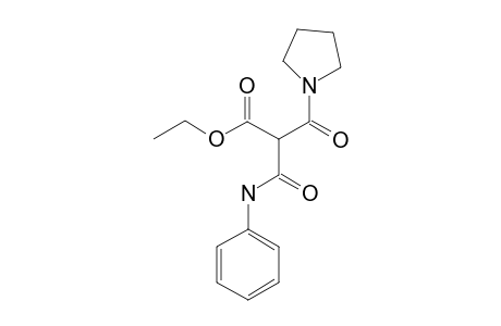 Ethyl (N-phenylcarbamoyl)(pyrrolidin-1-ylcarbonyl)acetate