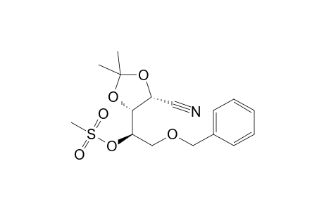 5-O-Benzyl-2,3-O-isopropylidene-4-O-(methylsulfonyl)-D-lyxononitrile