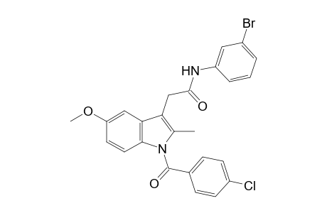 3'-bromo-1-(p-chlorobenzoyl)-5-methoxy-2-methylindole-3-acetanilide