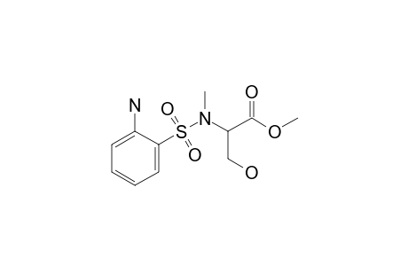 2-[(2-aminophenyl)sulfonyl-methyl-amino]-3-hydroxy-propionic acid methyl ester