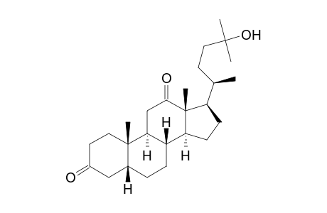 26,27-Dinorergostane-3,12-dione, 24-hydroxy-, (5.beta.)-