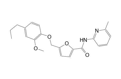 5-[(2-methoxy-4-propylphenoxy)methyl]-N-(6-methyl-2-pyridinyl)-2-furamide