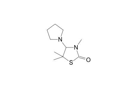 4-(1-pyrrolidinyl)-3,5,5-trimethyl-2-thiazolidinone