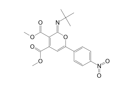 Dimethyl 2-(tert-butylimino)-6-(4-nitrophenyl)-2H-pyran-3,4-dicarboxylate