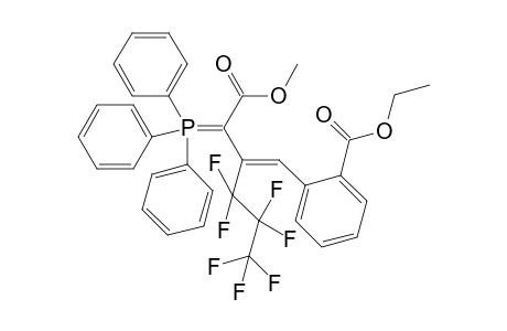 Methyl 4-(2-ethoxycarbonylphenyl)-3-perfluoropropyl-2-triphenylphosphoranylidene-3-butnoate