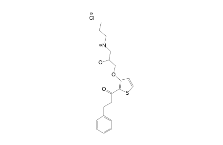 1-[3-(2-hydroxy-3-propylaminopropoxy)thiophen-2-yl]-3-phenylpropan-1-one hydrochloride