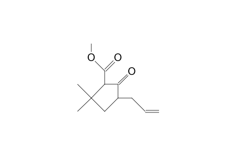 Cyclopentanecarboxylic acid, 2,2-dimethyl-5-oxo-4-(2-propenyl)-, methyl ester