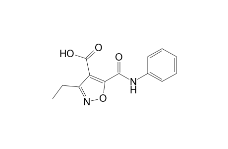 4-Isoxazolecarboxylic acid, 3-ethyl-5-[(phenylamino)carbonyl]-