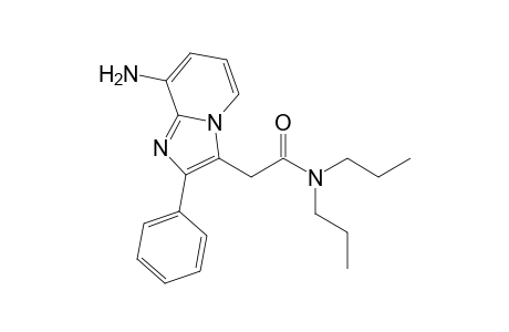 N,N-Di-n-propy-(2-phenyl-8-aminoimidazo[1,2-a]pyridin-3-yl)acetamide