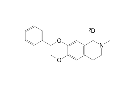 1-Deuterio-2-methyl-6-methoxy-7-benzyloxy-1,2,3,4-tetrahydroisoquinoline