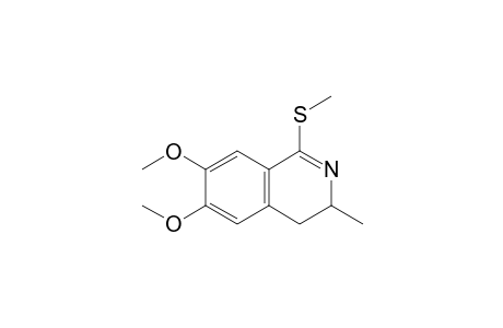 3-Methyl-1-(methylsulfanyl)-6,7-dimethoxy-3,4-dihydroisoquinoline