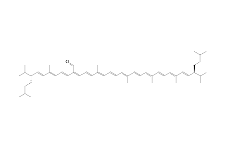 .psi.,.psi.-Caroten-20-al, 3,3',4,4'-tetradehydro-1,1',2,2'-tetrahydro-2,2'-bis(3-methylbutyl)-, (2R,2'R,13-cis)-