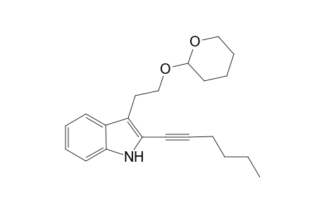 (2-(Hex-1-ynyl-1H-indol-3-yl)ethanol THP ether