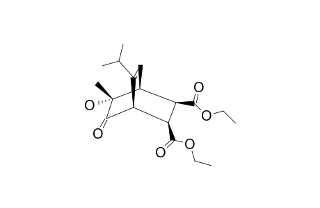 DIETHYL-(1RS,2SR,3RS,4RS,6SR)-6-HYDROXY-8-ISOPROPYL-6-METHYL-5-OXO-BICYCLO-[2.2.2]-OCT-7-ENE-2,3-DICARBOXYLATE