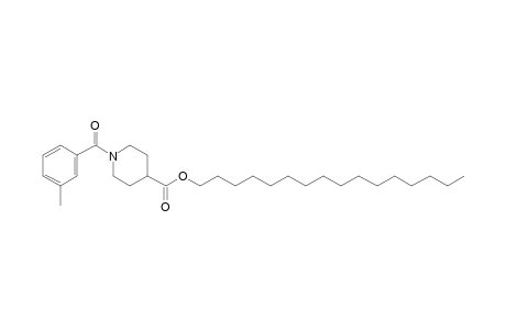 Isonipecotic acid, N-(3-methylbenzoyl)-, hexadecyl ester