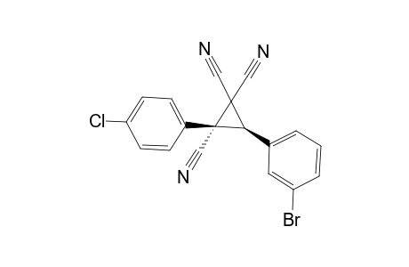 (2R,3S)-3-(3-Bromophenyl)-2-(4-chlorophenyl)cyclopropane-1,1,2-tricarbonitrile