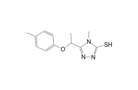 4-methyl-5-[1-(4-methylphenoxy)ethyl]-4H-1,2,4-triazole-3-thiol