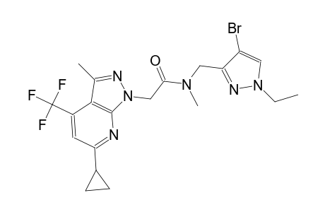 1H-pyrazolo[3,4-b]pyridine-1-acetamide, N-[(4-bromo-1-ethyl-1H-pyrazol-3-yl)methyl]-6-cyclopropyl-N,3-dimethyl-4-(trifluoromethyl)-