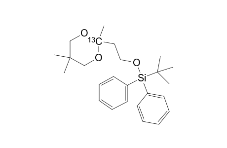 tert-Butyldiphenyl(2-((2-13C)-2,5,5-trimethyl-1,3-dioxan-2-yl)ethoxy)silane