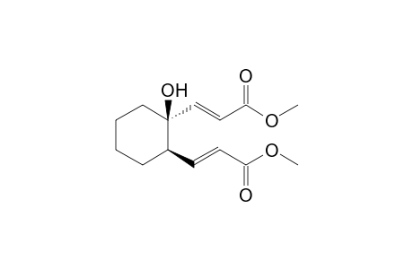 Methyl (E)-3-{2-[(E)-2-methoxycarbonylethenyl]-1-hydroxycyclohex-1-yl}acrylate