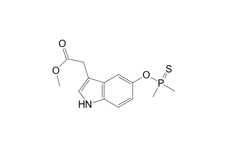 1H-Indole-3-acetic acid, 5-[(dimethylphosphinothioyl)oxy]-, methyl ester