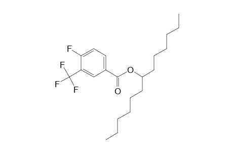 4-Fluoro-3-trifluoromethylbenzoic acid, 7-tridecyl ester