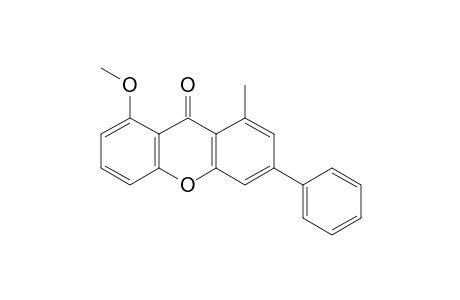 1-Methyl-3-(phenyl)-8-methoxy-9H-xanthen-9-one