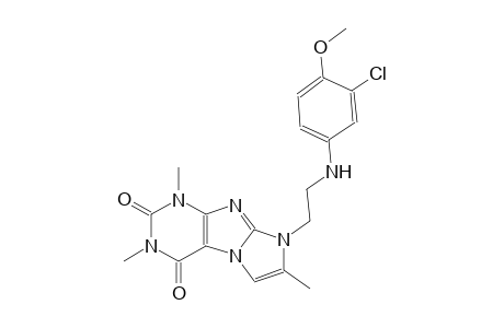 1H-imidazo[2,1-f]purine-2,4(3H,8H)-dione, 8-[2-[(3-chloro-4-methoxyphenyl)amino]ethyl]-1,3,7-trimethyl-